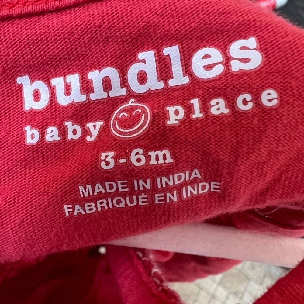 The Children’s Place 3-6M Red Spaghetti Strap Girls Romper
